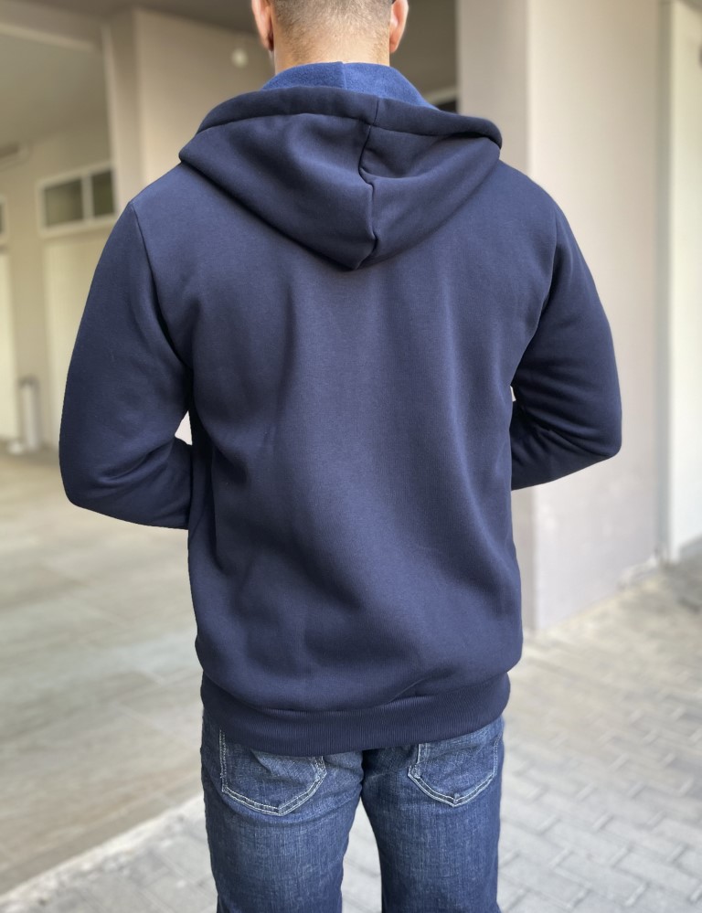 Everbest ανδρική Plus Size μπλε ζακέτα φούτερ 251010B φωτογραφία